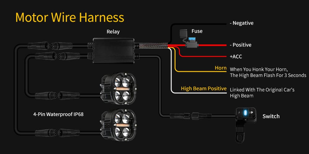 motorcycle-led-light-wire-harness-acc-horn-flash-high-beam-link