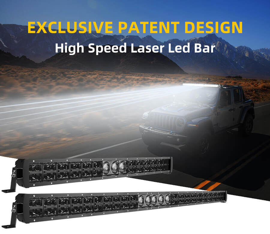 2021 New Laser Light Bar with Rectangular Reflector Cup JG-9625F details