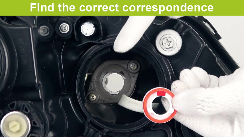 How to install H11 LED headlight bulb Find the correct correspondence