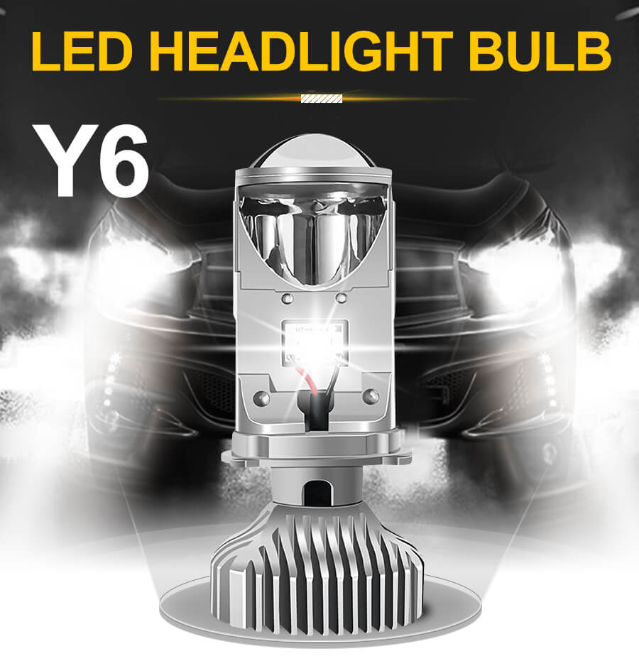 H4-Three-Colors-LED-Headlight-Bulb-with-Mini-Projector-Lens-JG-Y6-details