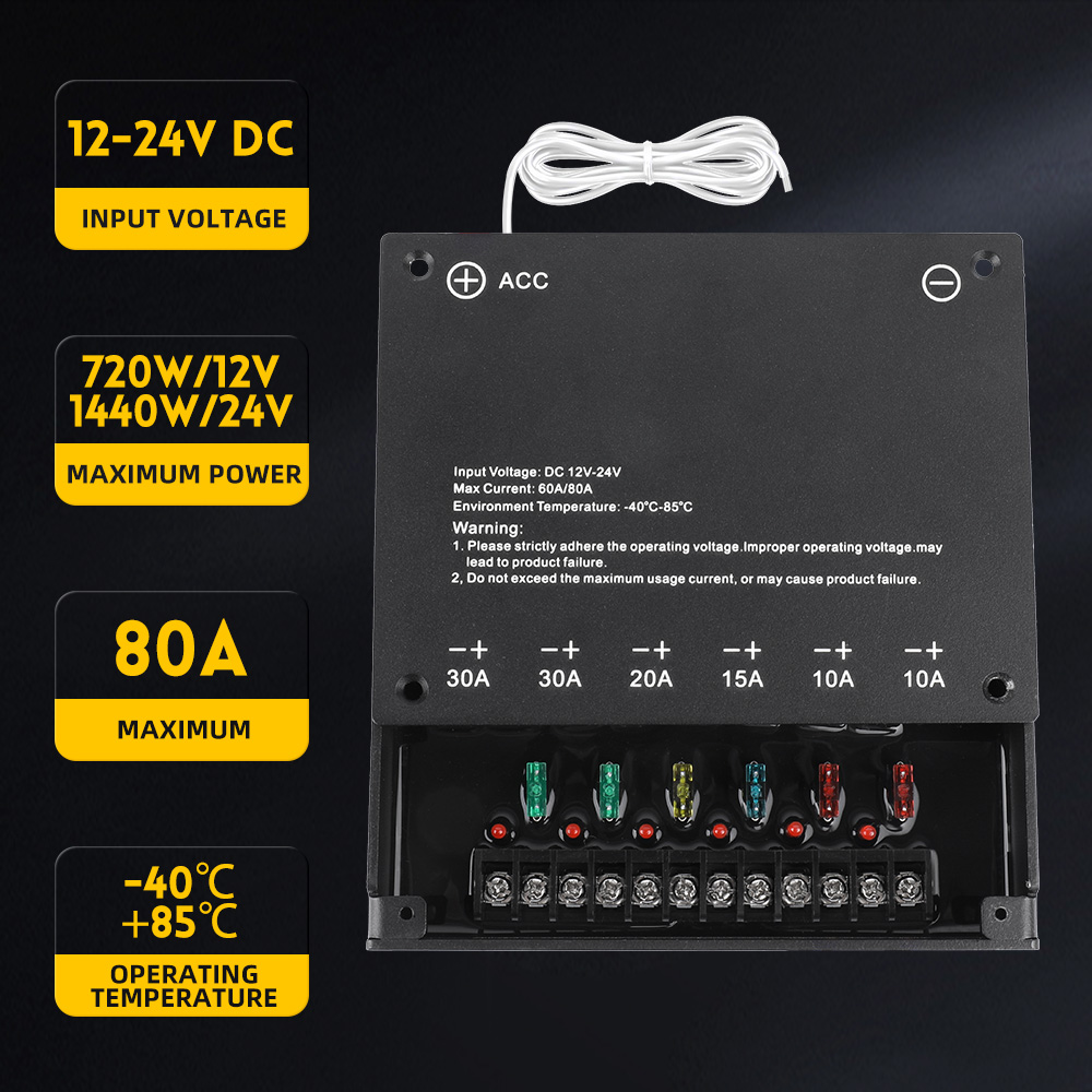 Wholesale 6 Gang Wireless Switch Panel Control with ACC Flash Modes for LED Driving Lights-jg 6 gang