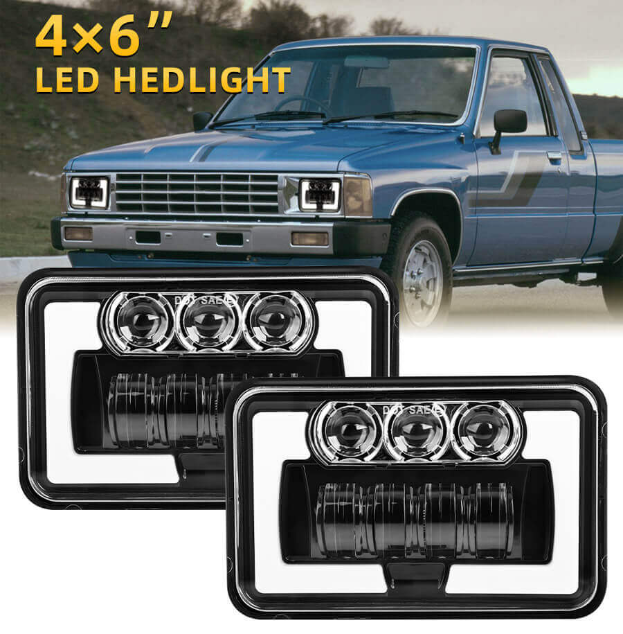 4x6 Rectangular Headlight with Position Lights JG-T001-LL details
