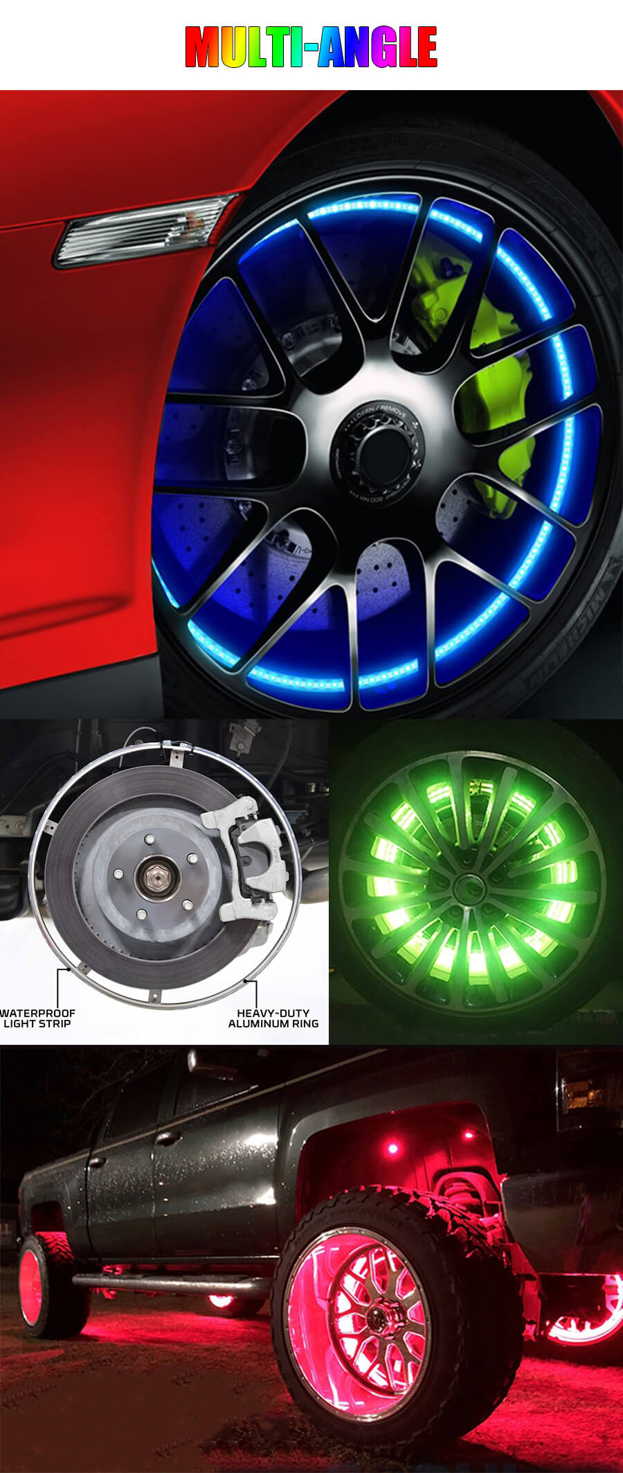 RGB Led Wheel Lights Wholesale JG-WR1 advantages (2)