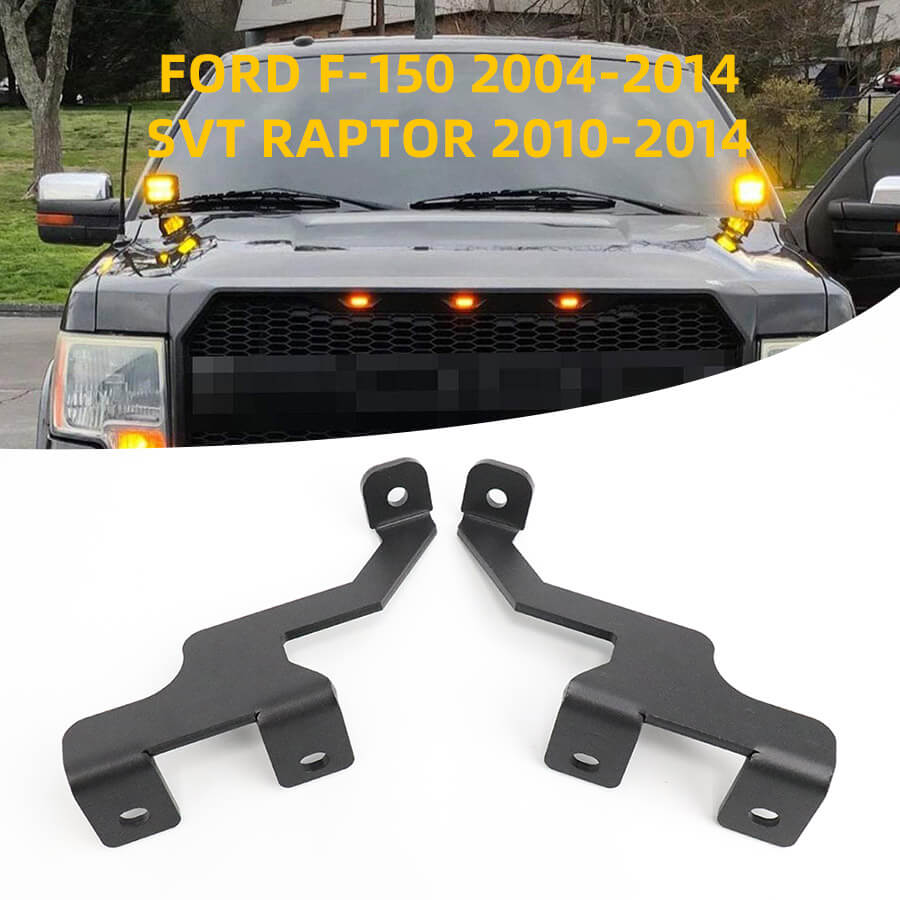 Ford F150 2004-2014＆SVT Raptor 2010-2014 Hood Ditch Light Bracket JG-MQ013 DETAILS