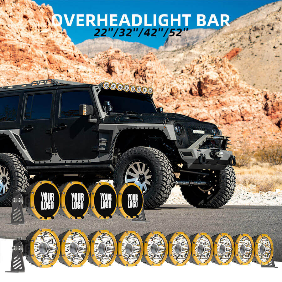 Jeep Overhead Light Bar(Roof Spotlight) JG-96-LB050 details