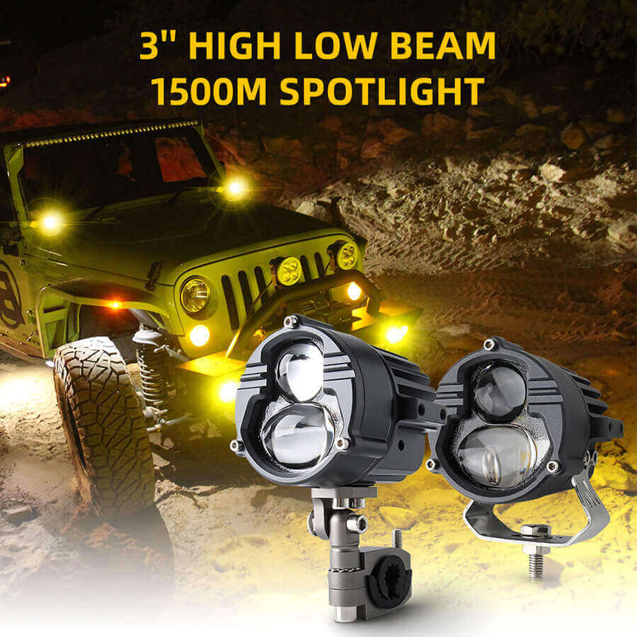 HiLow Beam Round Led Projector Driving Lights JG-K2 details