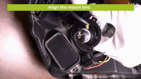 Align the mount lens