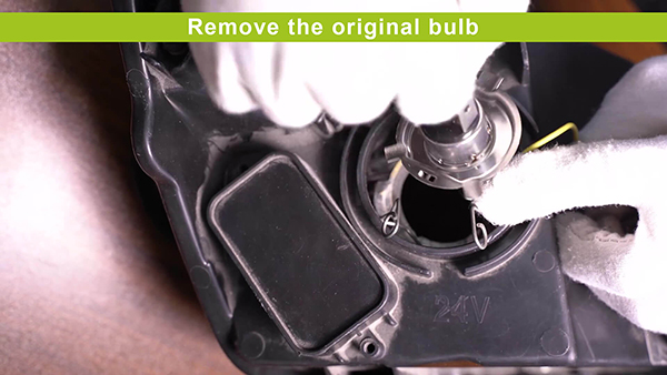 Remove the original bulb