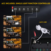 Wholesale 6 Gang Wireless Switch Panel Control with ACC Flash Modes for LED Driving Lights-jg 6 gang