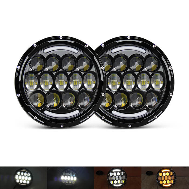 7" Inch Round Led Headlight Factory Directly J005A 