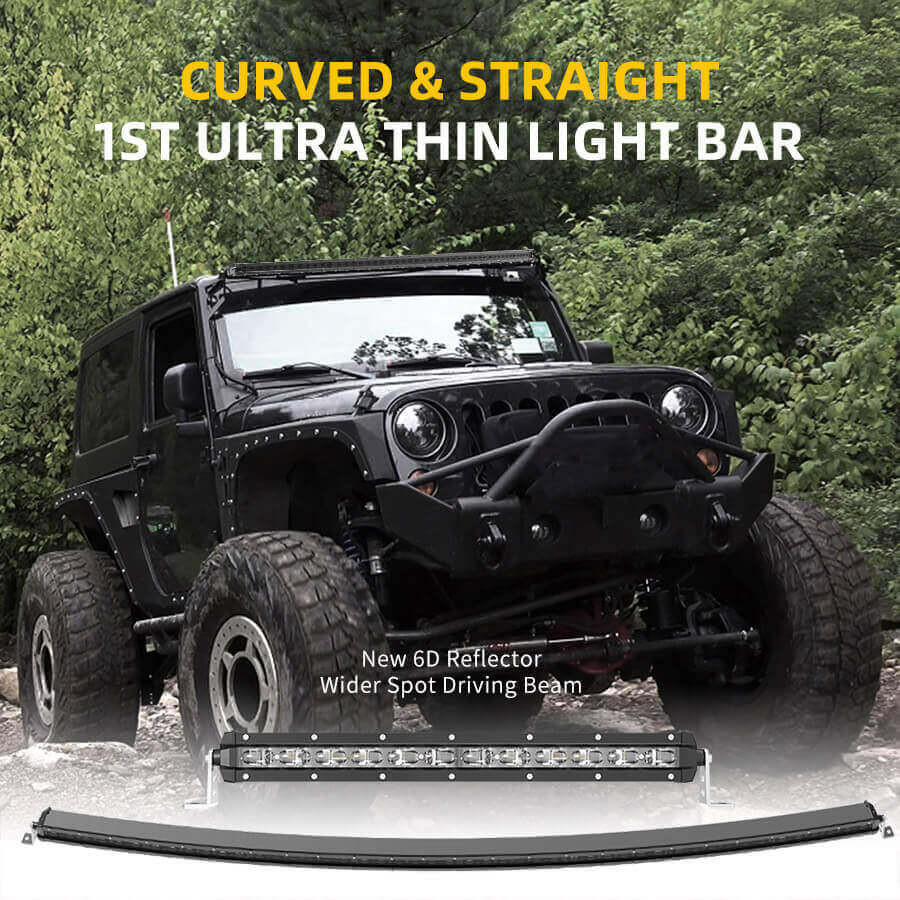 Slim Curved Projector Light Bar Wholesale 9610G-TJ details