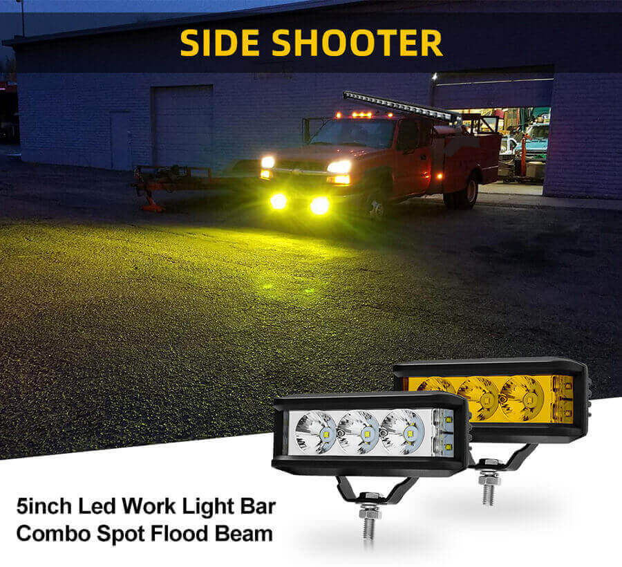 5 Side Shooter Led Work Light Bar Company JG-925 details
