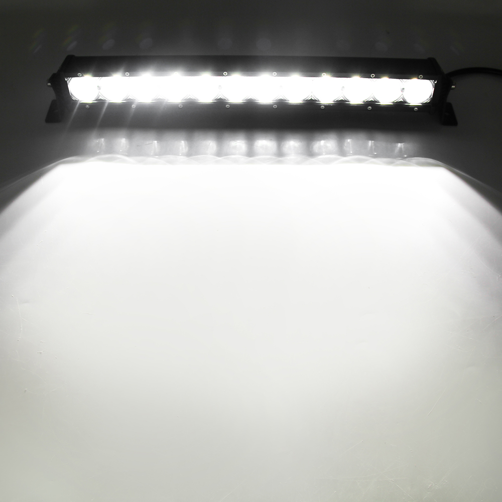  Big Light Cup Singel Row Led Light Bar (Both Bottom and Side Brackets Can be Used) JG-912Z
