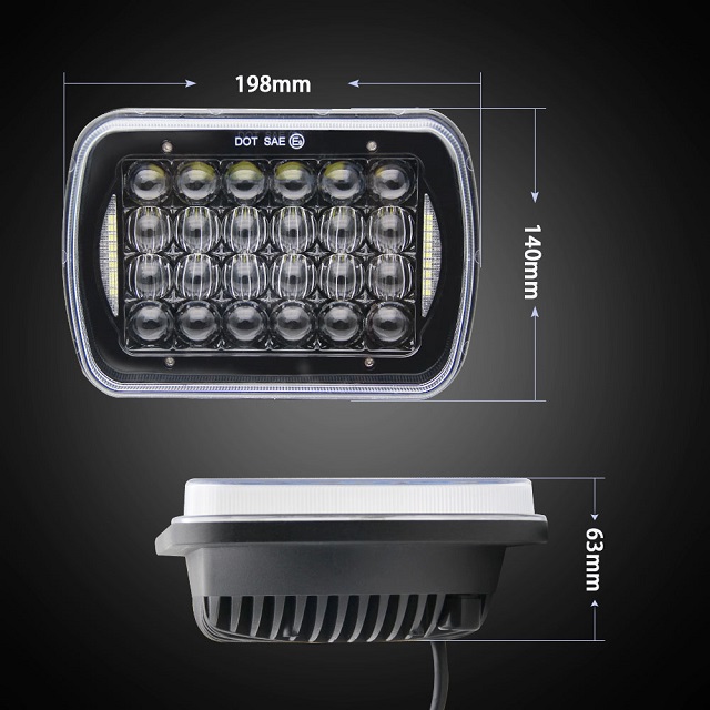 5x7 Led Headlight Conversion 1003E