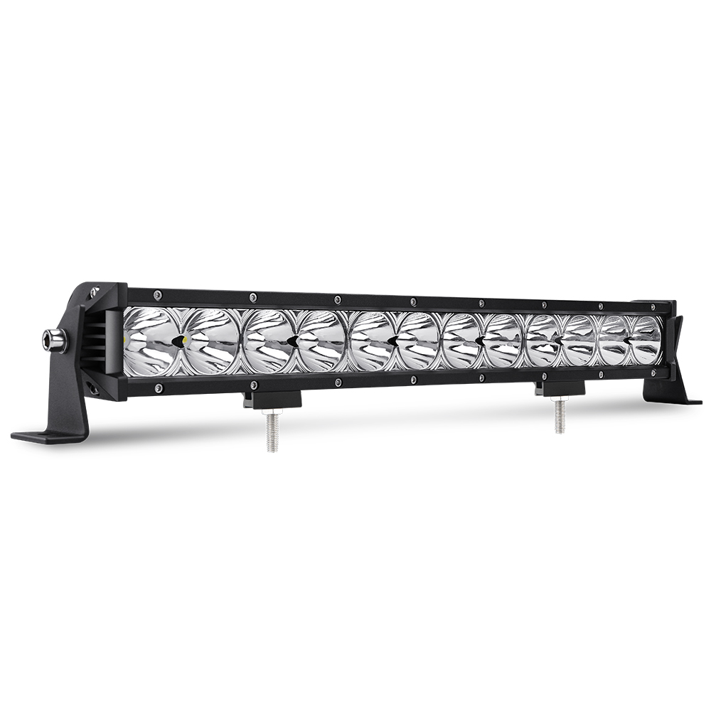  Big Light Cup Singel Row Led Light Bar (Both Bottom and Side Brackets Can be Used) JG-912Z