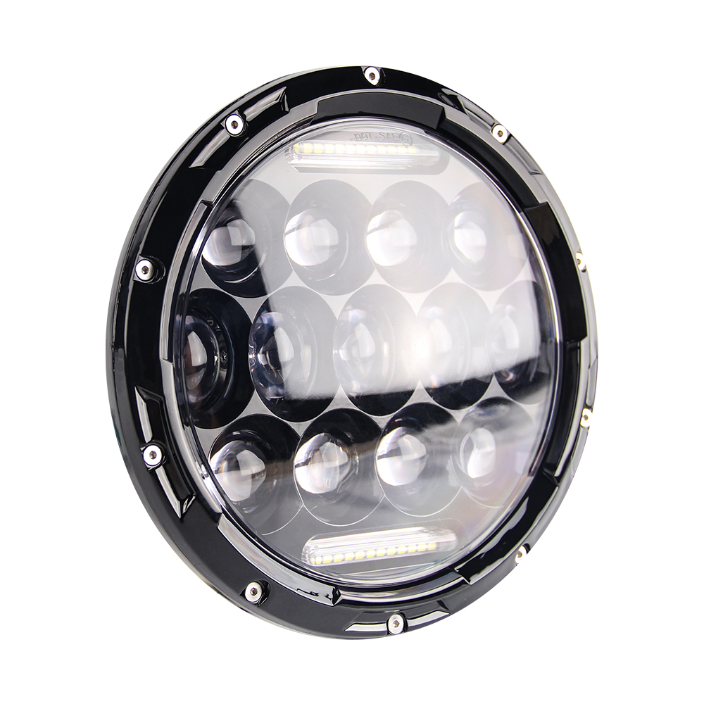 再再再..販 ジープ SPL Ult 7" inch DOT Approved LED Round Headlights With DRL Halo  Ult LED Tail Lights Brake ＆ Ultimate Reverse Lights(Clear Vertion)並行輸入 