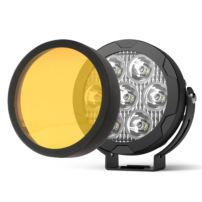 60W Motorcycle Driving Lights Kit - 12V-60V Universal Spotlights With Switch