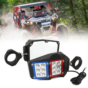 Rear View Side Mirrors with LED Lights for 1.75"-2" UTV JG-JZD-9621