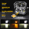 5 Inch LED driving Lights with Amber Backlight for Trucks -JG-5C02
