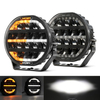 7 Inch Driving Light with White & Amber Dynamic Position Light-901V-CG-16