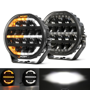 7 Inch Driving Light with White & Amber Dynamic Position Light-901V-CG-16