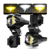120W Dual Color High Low Beam Motorcycle Driving Lights from