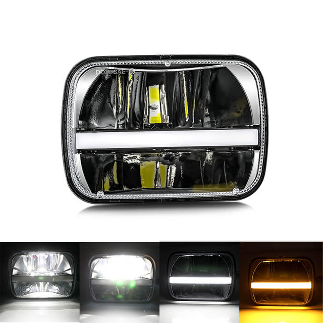 Eagle Series ® 5x7 DRL Jeep Led Headlight T004C