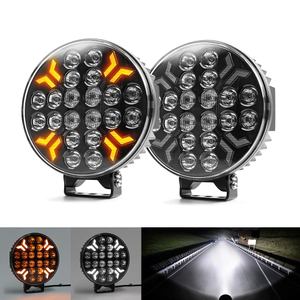 9-Inch 260W Truck Spotlight with White Amber Strobe Position Light