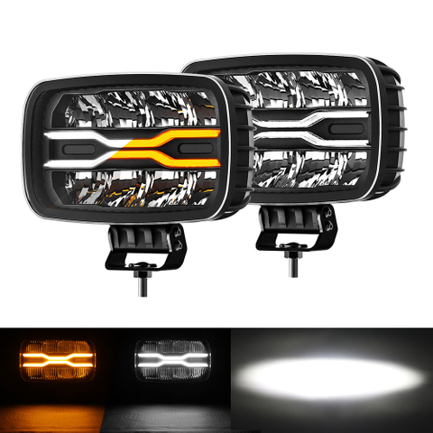 10 Inch Anti Glare Driving Light with White & Amber Dynamic Position Light-D959-8