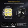 3” Side Shooter Off Road Light Pods with RGB Backlit 