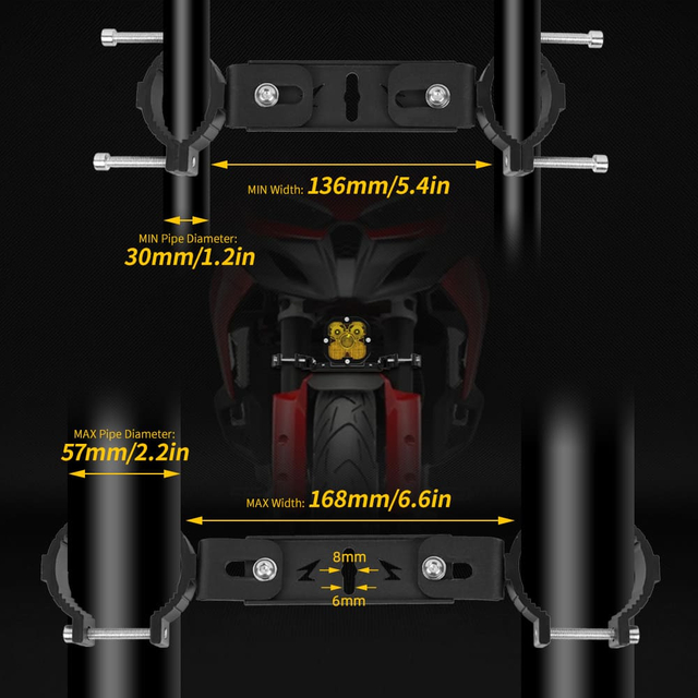 Universal Motorcycle Auxiliary Light Bracket-Z002