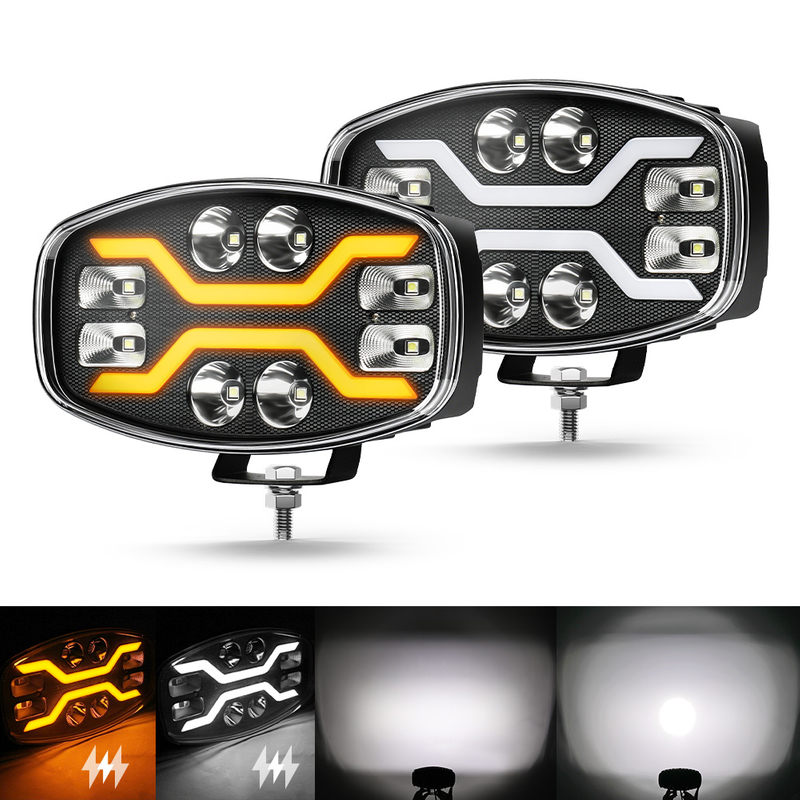 10 Inch 60W Dynamic Position Light LED Driving Light for Trucks-958-8FG-WY