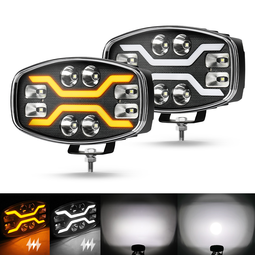 10 Inch 60W Dynamic Position Light LED Driving Light for Trucks-958-8FG-WY