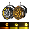 Upgraded 4.5 Inch TIR Lens High Low Beam Motorcycle Spotlight with Amber DRL –D040-9-C