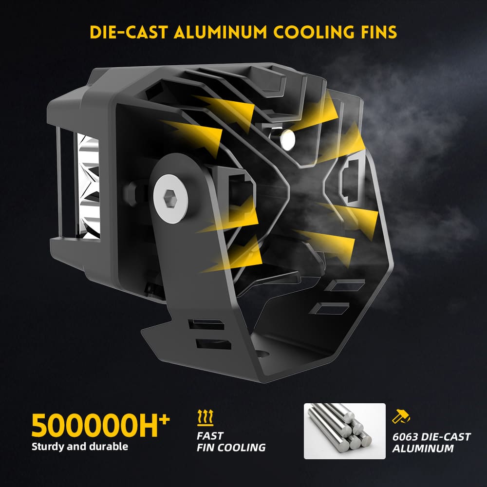  3 Inch Led Light Pods with Side Shooter for Trucks-F996DZ-3