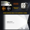 60W Cube LED Pod Side Shooter Amber Backlight for jeep F993-3 