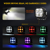 3” Side Shooter Off Road Light Pods with RGB Backlit 