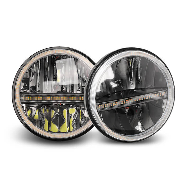 Eagle Series ®7 inch Halo Dual Color Led Headlight JG-J004HP