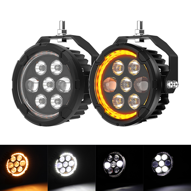 かお Motorcycle Spotlights 12V-90V,Paving Light Auxiliary Modification