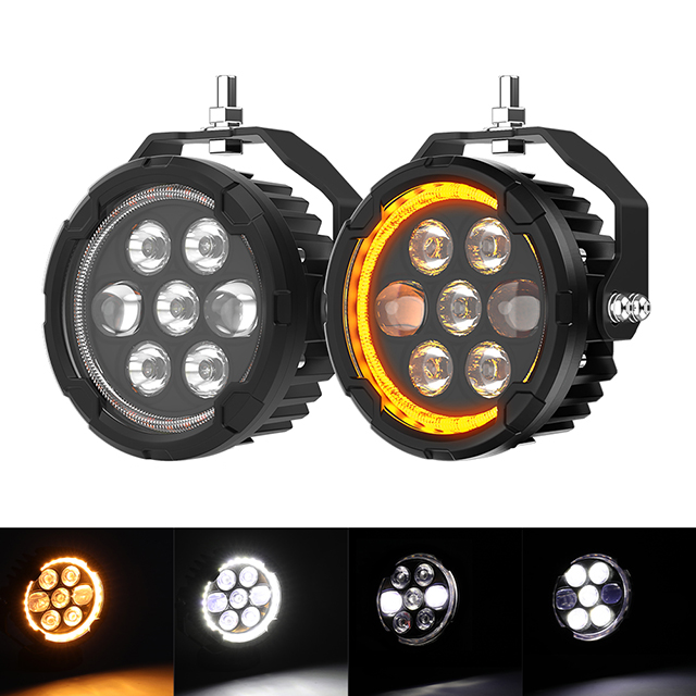 4.5INCH Auxiliary Motorcycle Spotlight with Projector Lens