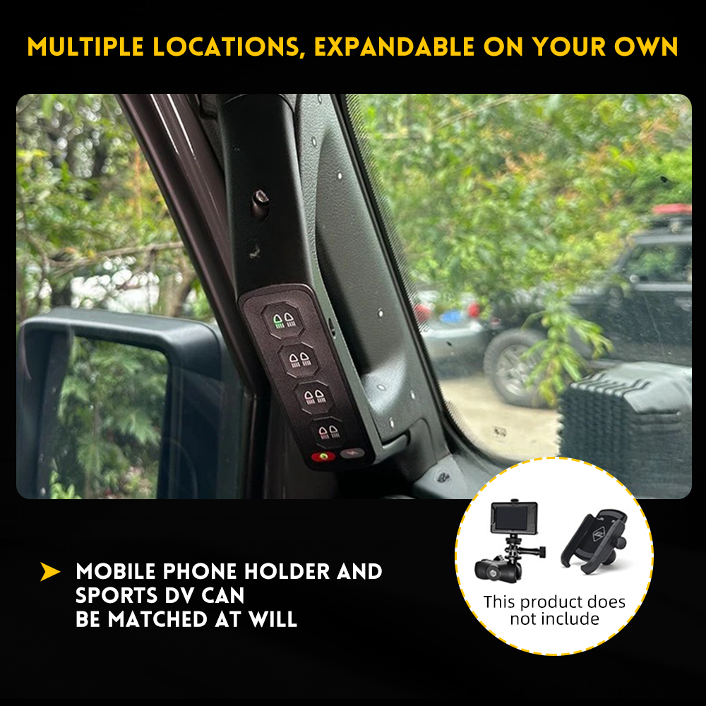 Wireless Grab Handle Switch Panel for Jeep Wrangler JL