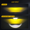 Upgrade Super Bright Dual Color High Low Beam Projector Lens Grill Lights -JG-993pro