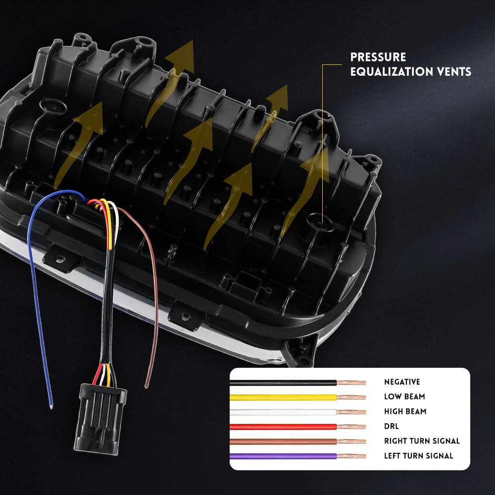 Motorcycle LED Headlight High Low Beam for Road Glide FLTRX 2015 - 2022-WSL-1001