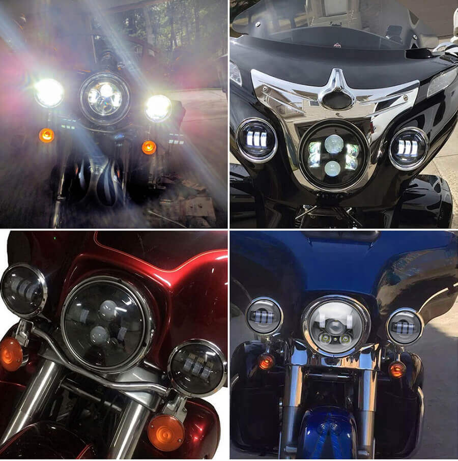 4.5 Inch LED Fog Lights 30W for Harley Motorcycle JG-W002 application