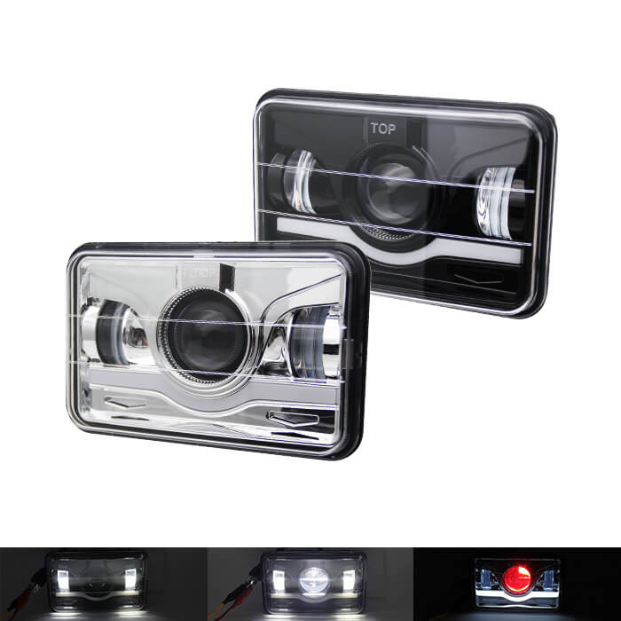 4x6 Square LED Headlights Supplier JG-T001N from China Auto 