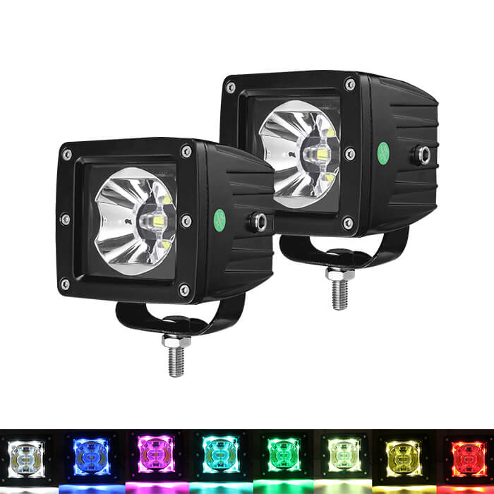 3 inch RGB Led Pods for Off Road Vehicles JG-995R