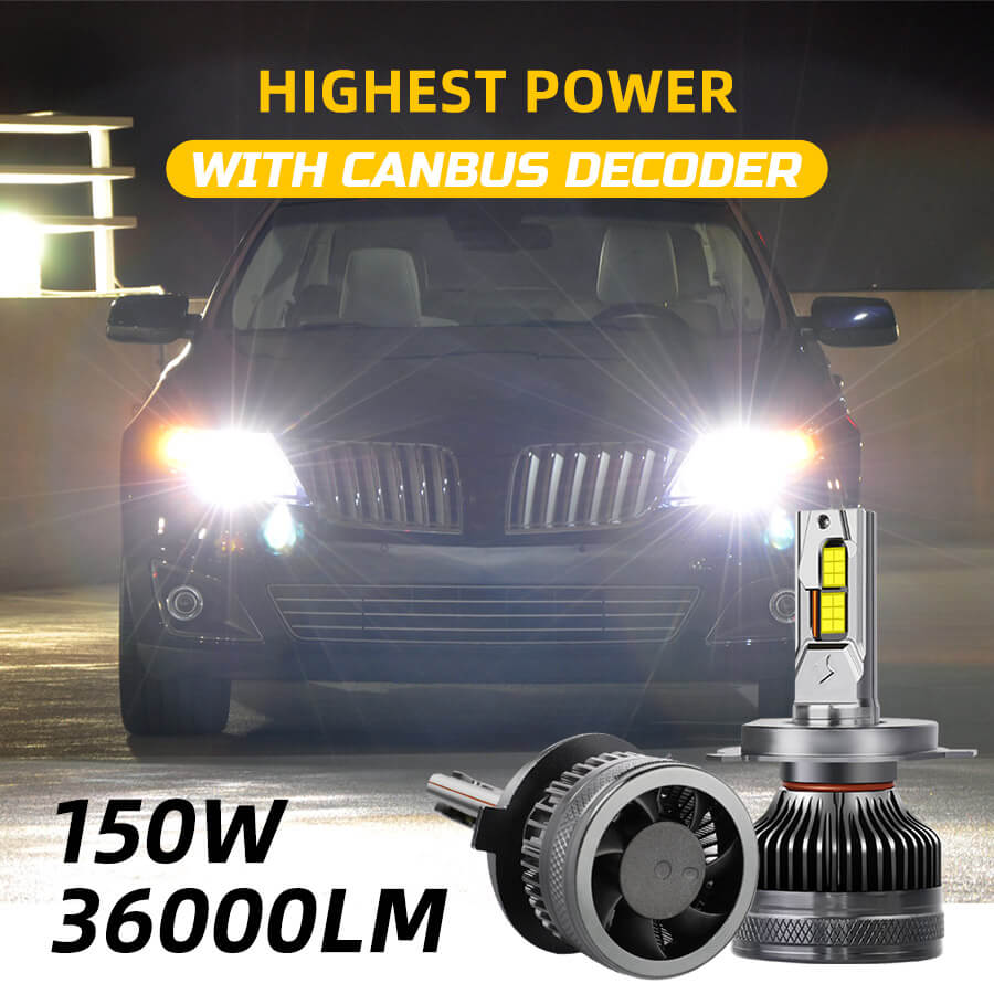 150W Super Power Canbus Headlight Bulb Wholesale K19-product details