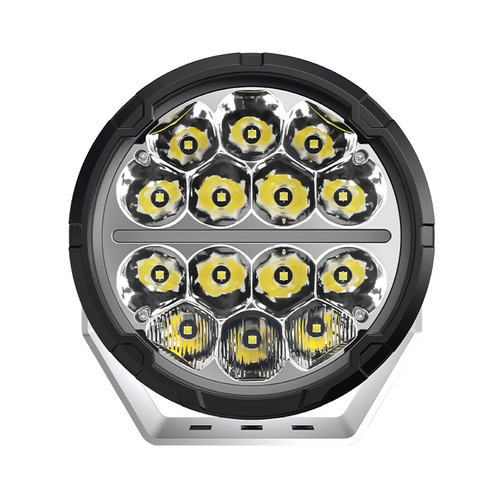 7 inch Round Driving Lights with Amber White DRL JG-D065