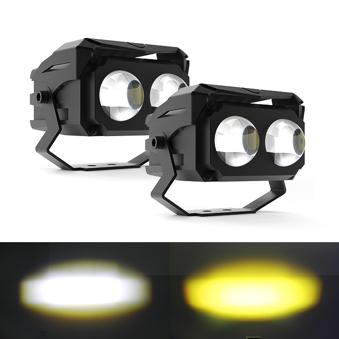 3 Inch Wide Working Volt External Dual-Color Led Work Light with Two Lens JG-993C