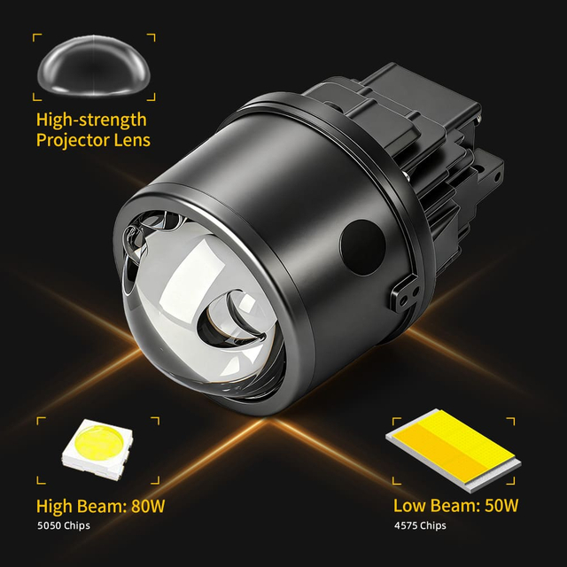 3 Inch Bi LED Projector Fog Light for Honda Car-W32